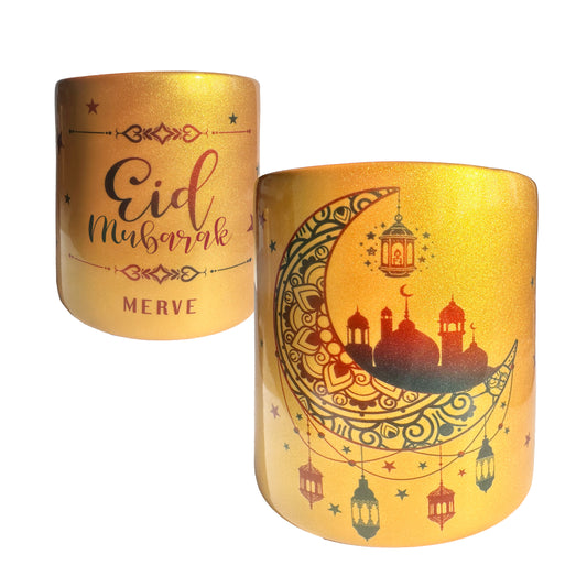 Keramik Spardose mit Name | Ramadan Mond