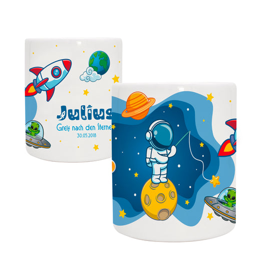 Keramik Spardose mit Name | Schulstarter