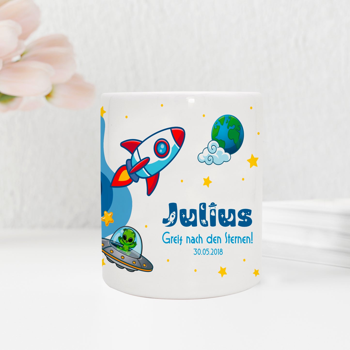 Keramik Spardose mit Name | Schulstarter