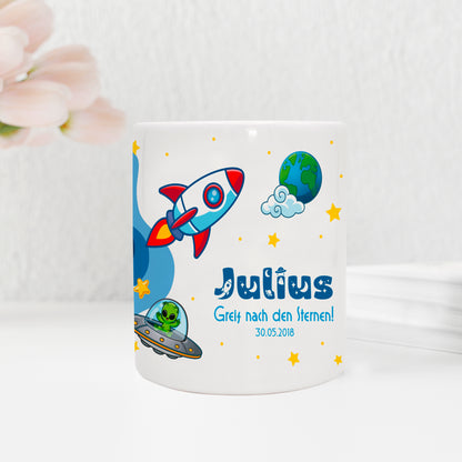 Keramik Spardose mit Name | Schulstarter