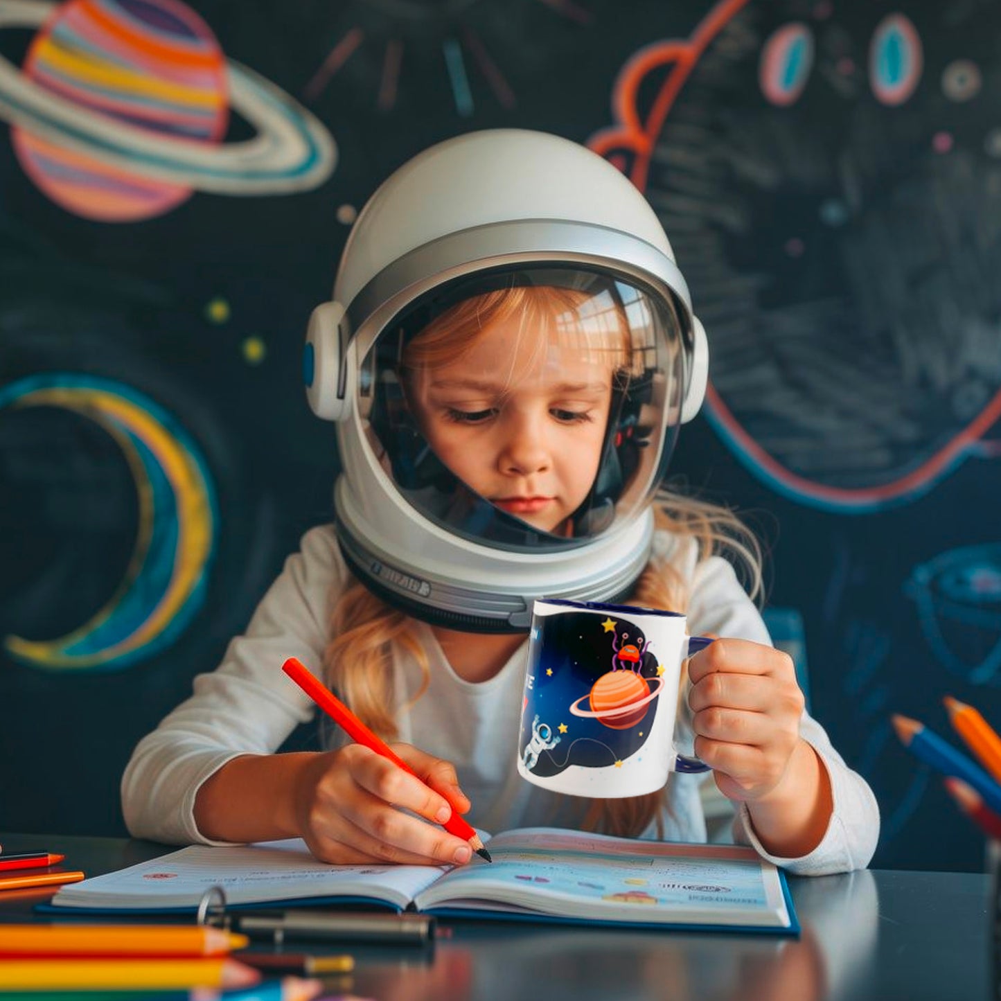 Keramik Tasse mit Namen | Schulstarter