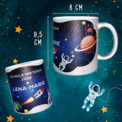 Keramik Tasse mit Namen | Schulstarter