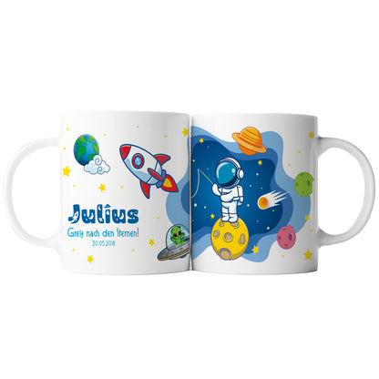 Keramik Tasse mit Namen | Schulstarter 2