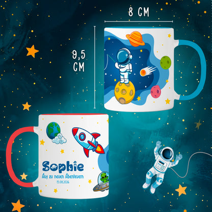 Keramik Tasse mit Namen | Schulstarter 2