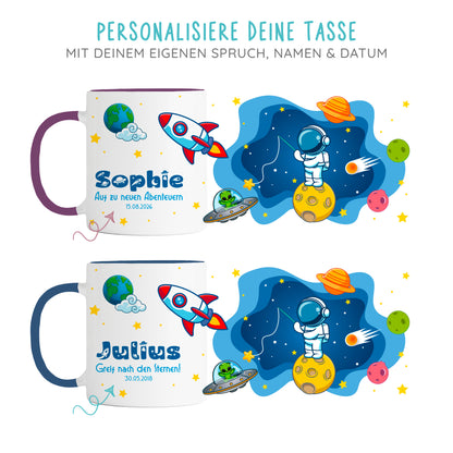Keramik Tasse mit Namen | Schulstarter 2