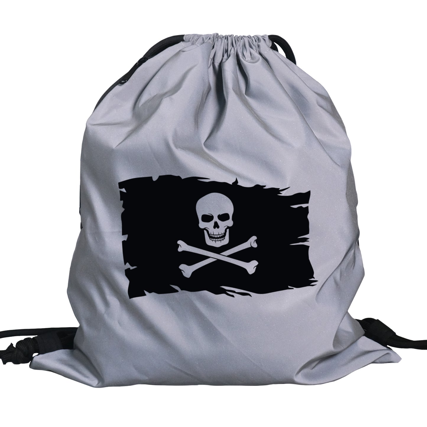 Turnbeutel reflektierend | Piratenflagge