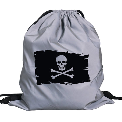 Turnbeutel reflektierend | Piratenflagge