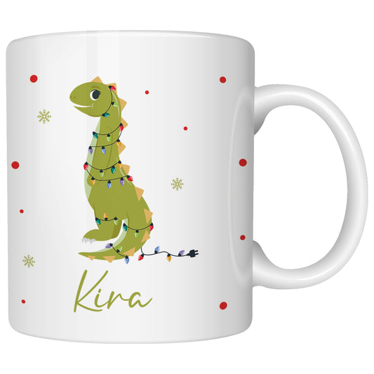 Keramik Tasse mit ame | Weihnachts- Dino