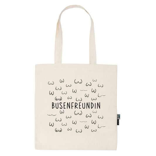 Busenfreundin 1.0 | naturfarbene Stofftasche aus Bio- Baumwolle | entzückendes Geschenk für die beste und liebste Freundin | kurz BFF - verschenkich.de