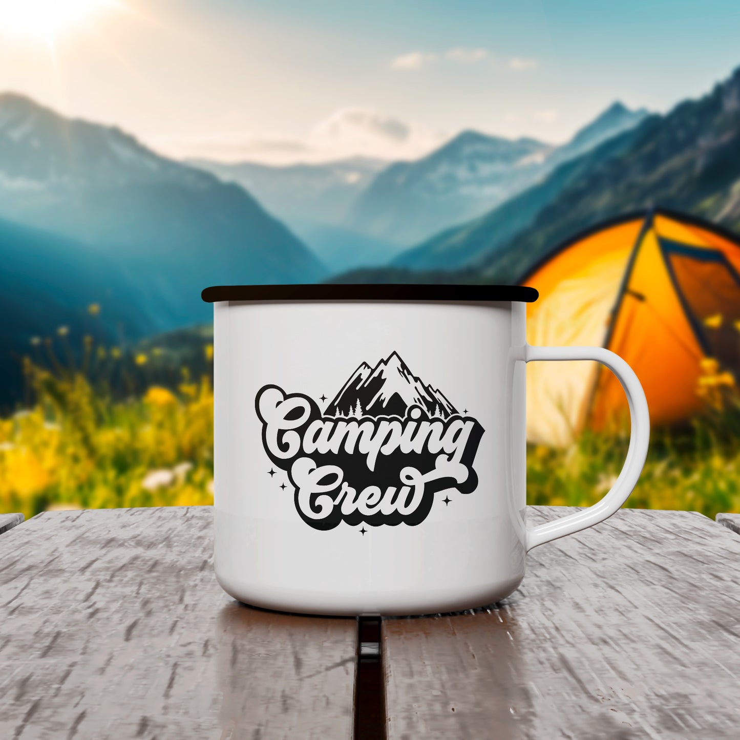 Emaille Tasse | Camping Crew 2