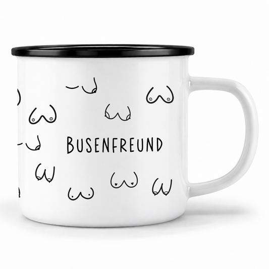Emaille Tasse | Busenfreund 1.0