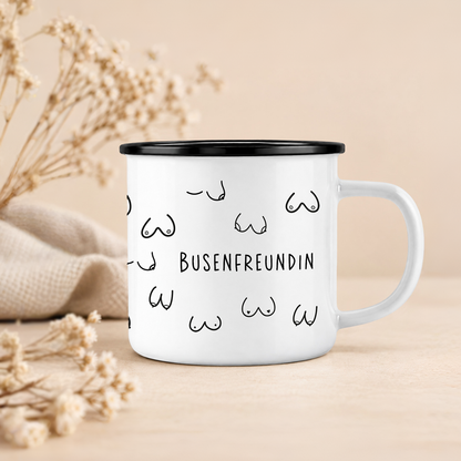 Emaille Tasse | Busenfreundin 1.0