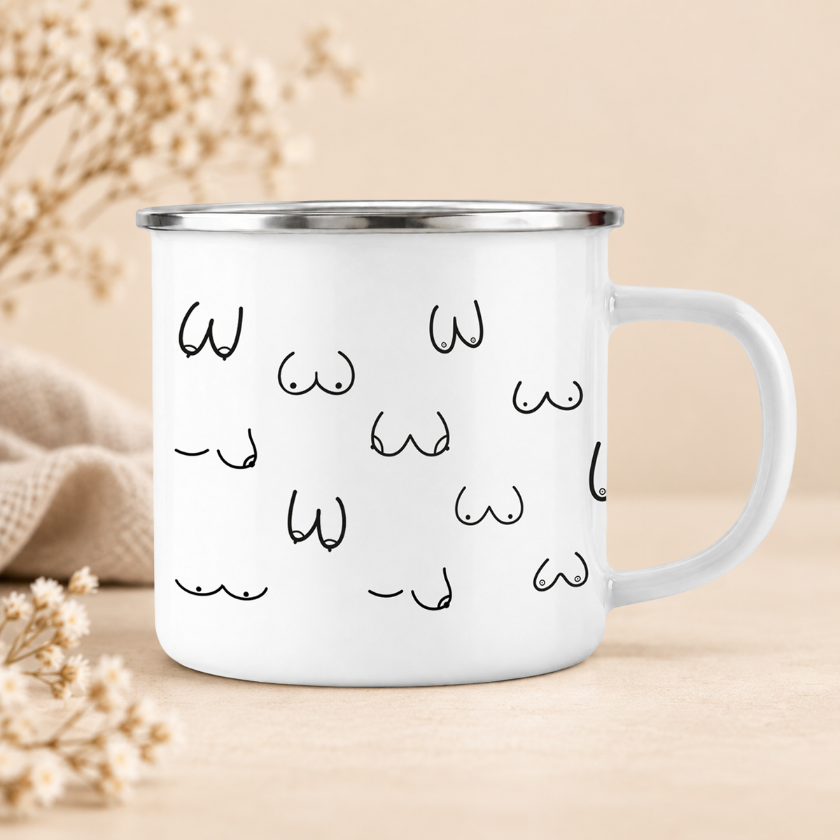 Emaille Tasse | Busenfreundin 1.0