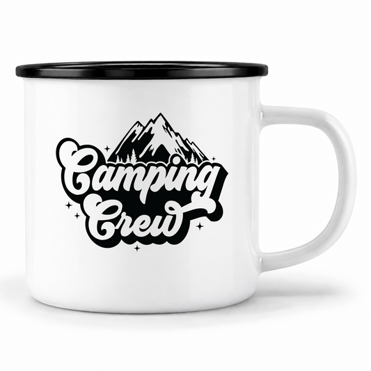 Emaille Tasse | Camping Crew 2