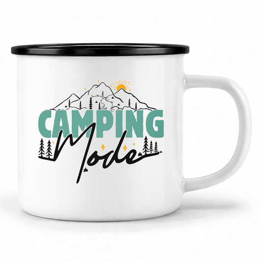 Emaille Tasse | Camping Mode