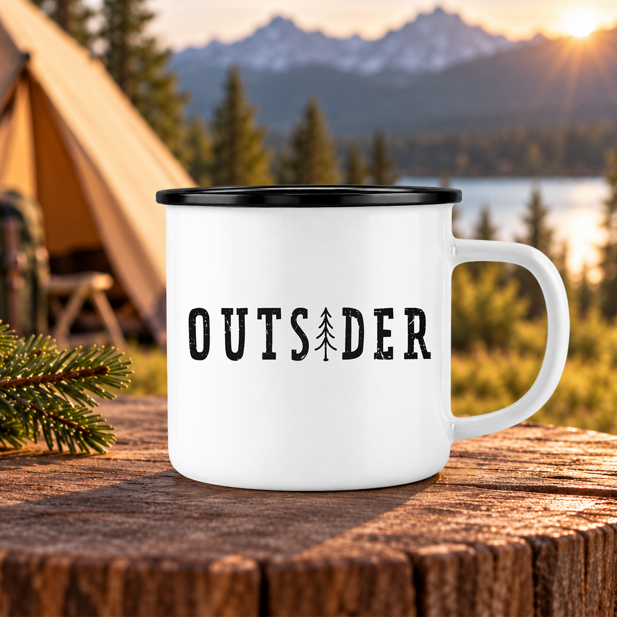 Emaille Tasse | Outsider