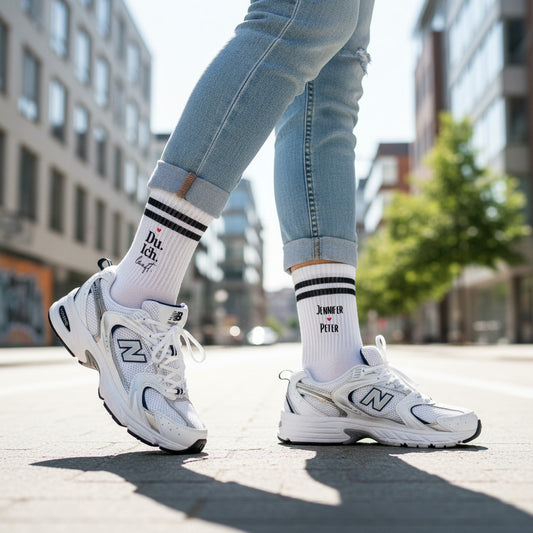 Socken mit Namen | Du. Ich. Läuft.
