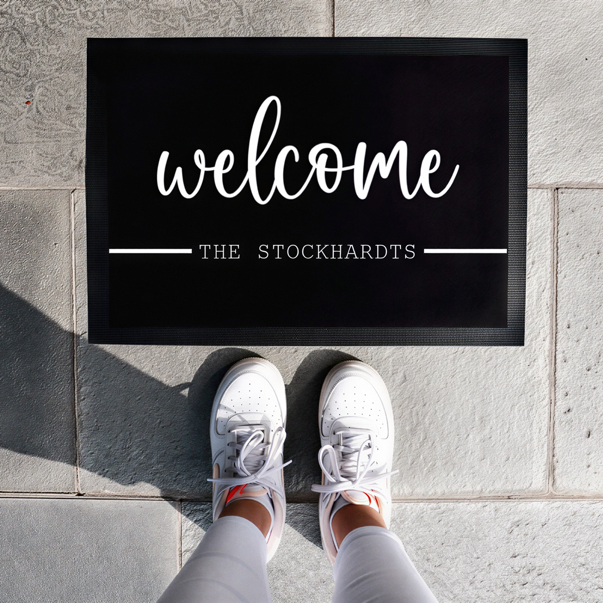 Fußmatte mit Name | Welcome