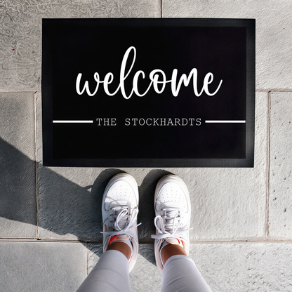 Fußmatte mit Name | Welcome