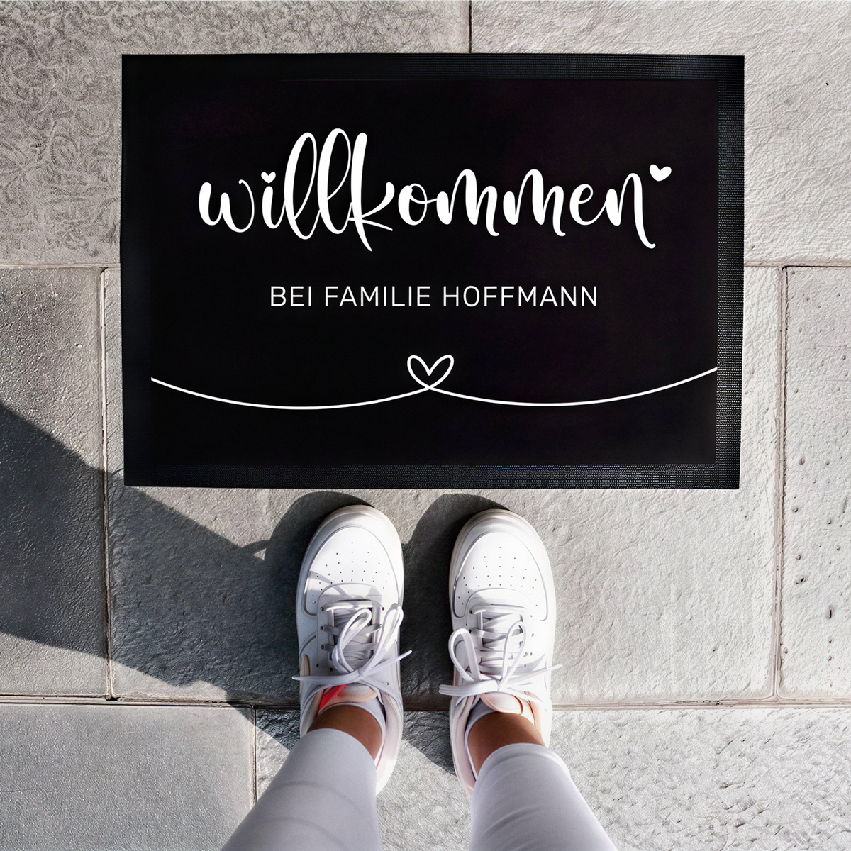 Fußmatte mit Name | Willkommen