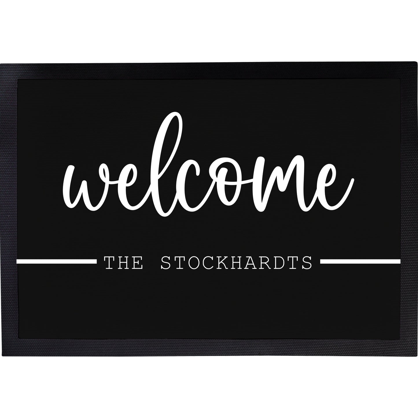 Fußmatte mit Name | Welcome