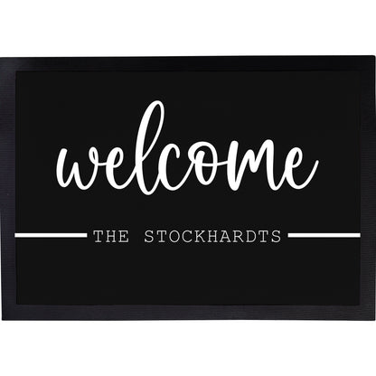 Fußmatte mit Name | Welcome