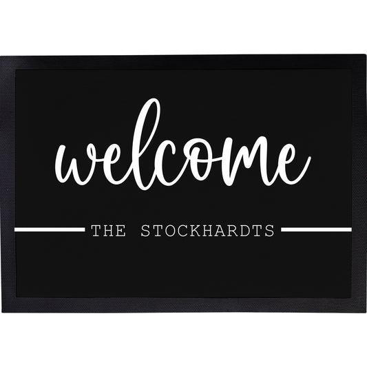 Fußmatte mit Name | Welcome