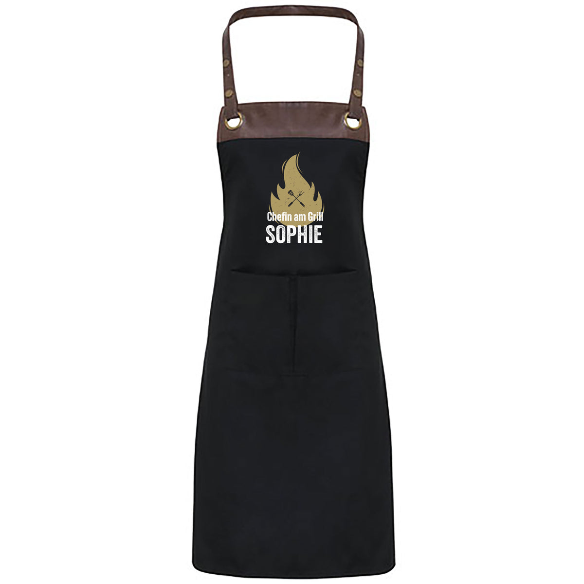 Grillschürze mit Name | Chefin am Grill