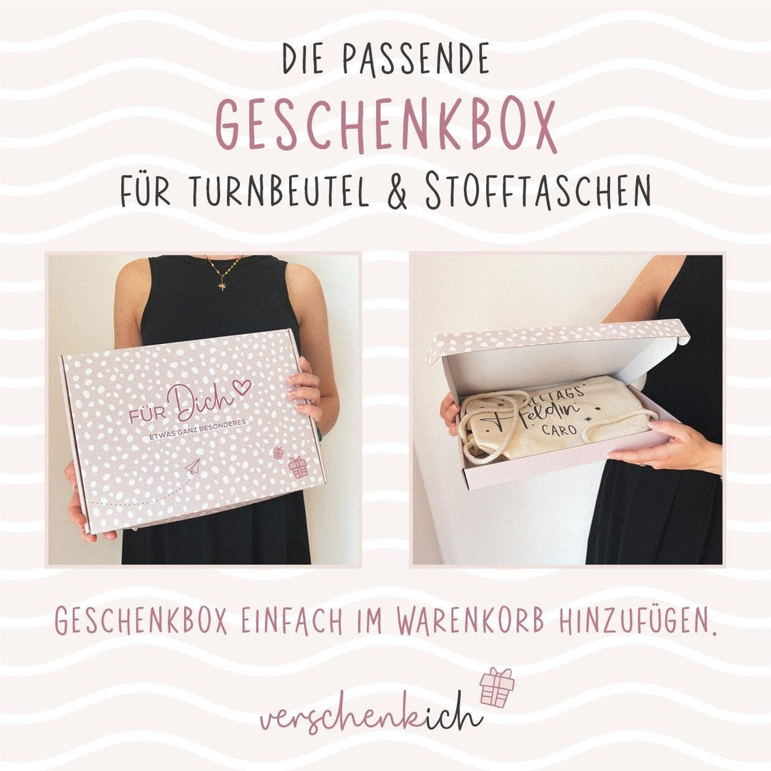 Halloween Stofftasche Stoffbeutel mit eigenen Namen für Süßigkeiten - Motiv: Wolf - verschenkich.de