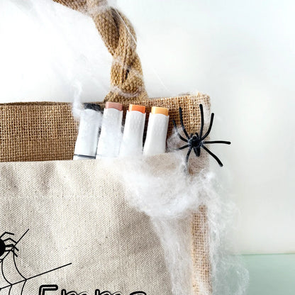 Jute Pocket Tasche mit Namen | Halloween 1