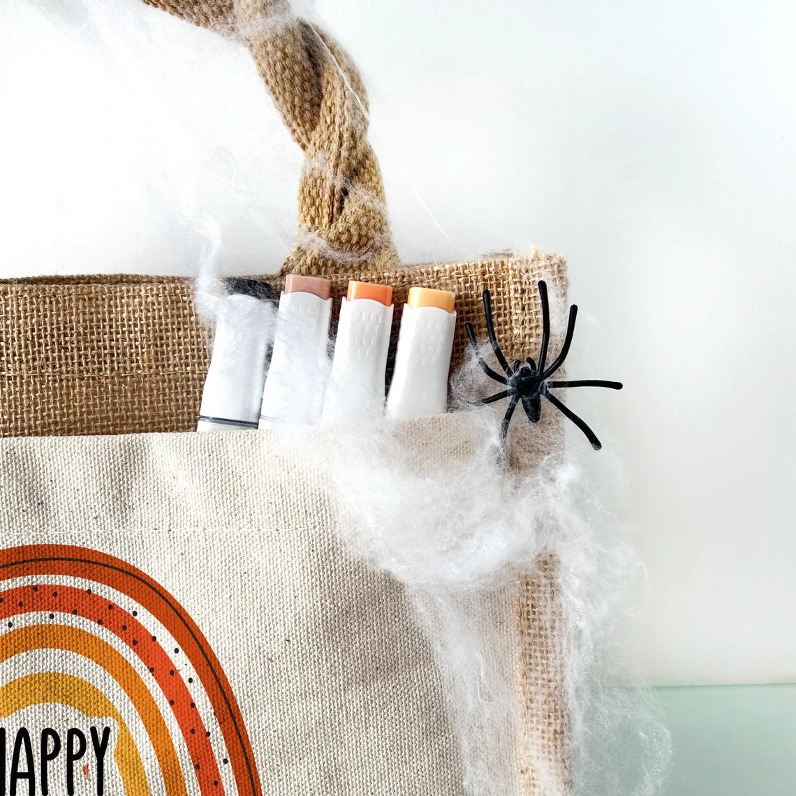 Jute Pocket Tasche mit Namen | Halloween 5
