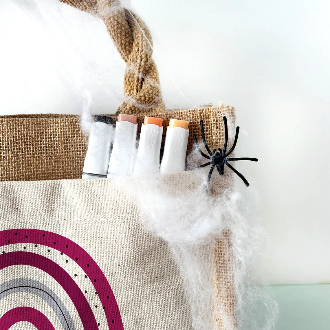 Jute Pocket Tasche mit Namen | Halloween 6