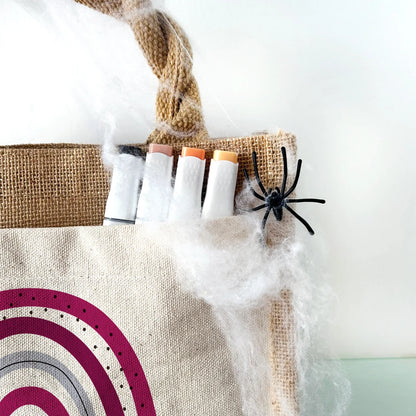 Jute Pocket Tasche mit Namen | Halloween 6