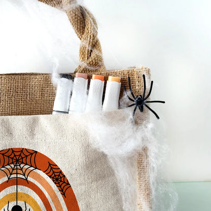 Jute Pocket Tasche mit Namen | Halloween 4