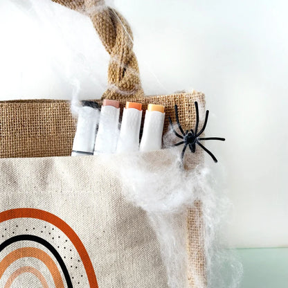 Jute Pocket Tasche mit Namen | Halloween 7