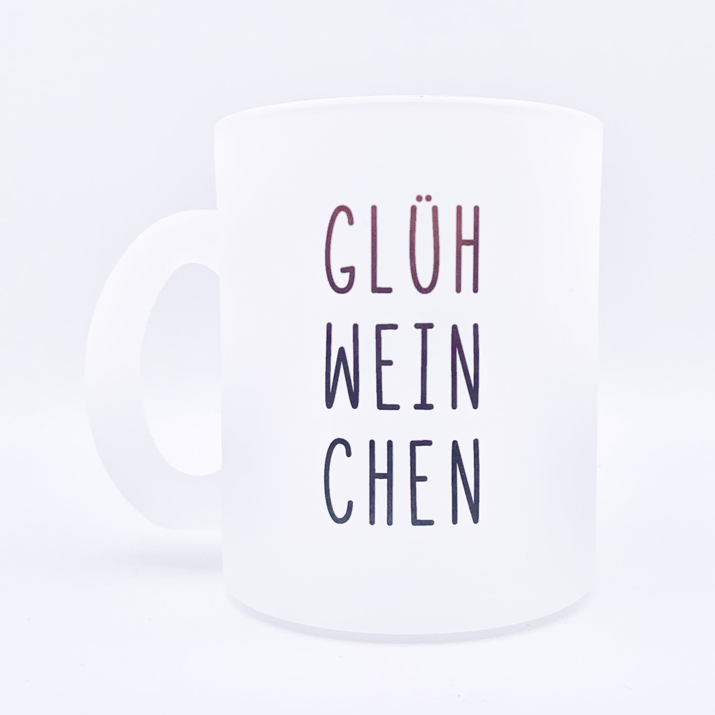 Glastasse mit Namen | Glühweinchen - Schwarz