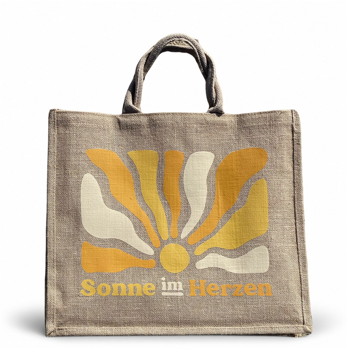 Jute Shopper 32 Liter | Sonne im Herzen
