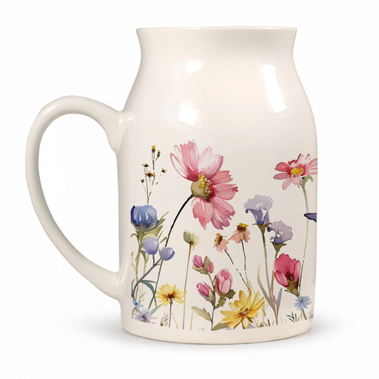 Keramik Kännchen | 500 ml | Blumen