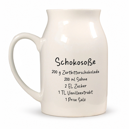 Keramik Kännchen | 500 ml | Schokosoße + Vanillesoße
