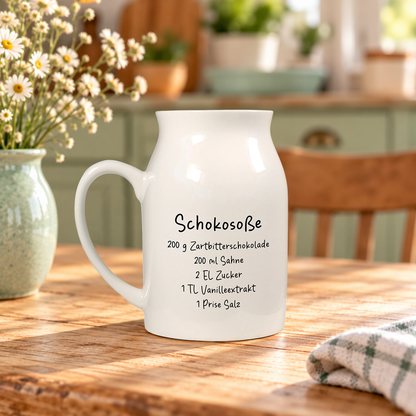 Keramik Kännchen | 500 ml | Schokosoße + Vanillesoße