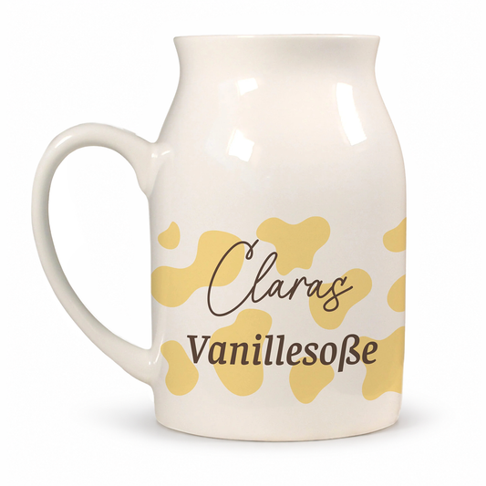 Keramik Kännchen mit Name | 500 ml | Vanillesoße