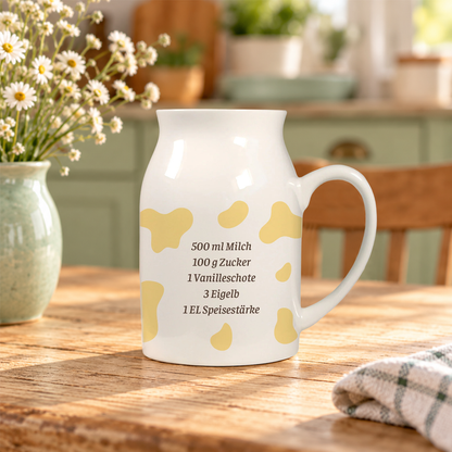 Keramik Kännchen mit Name | 500 ml | Vanillesoße