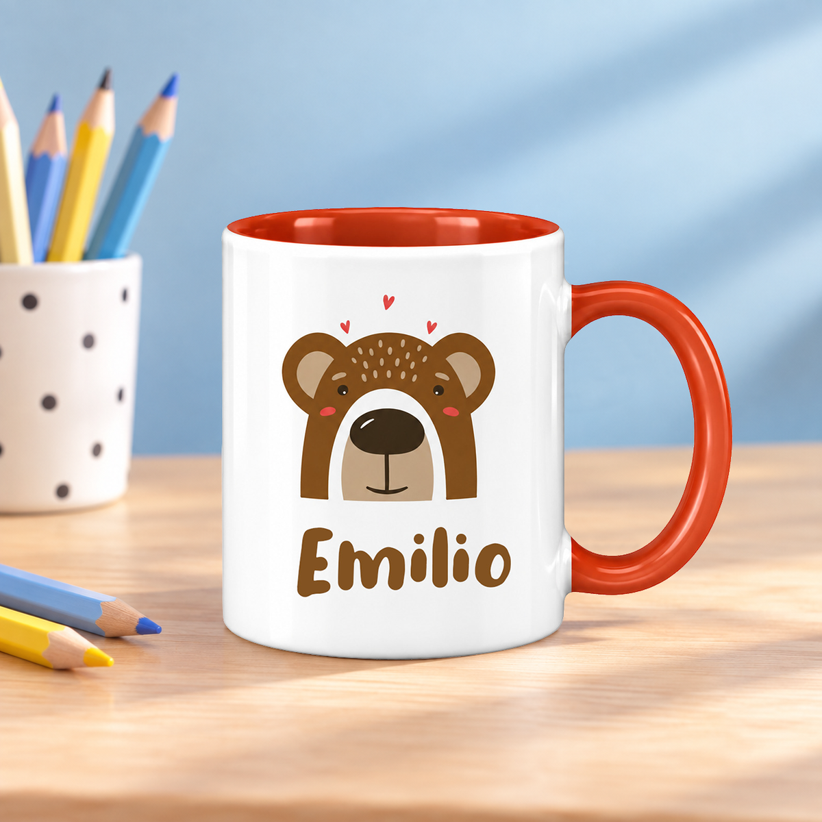 Keramik Tasse mit Name | Bär