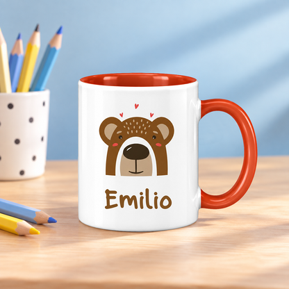 Keramik Tasse mit Name | Bär