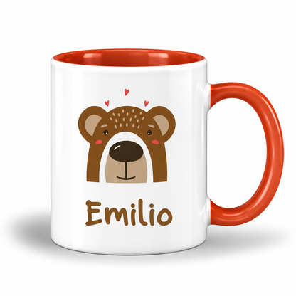 Keramik Tasse mit Name | Bär