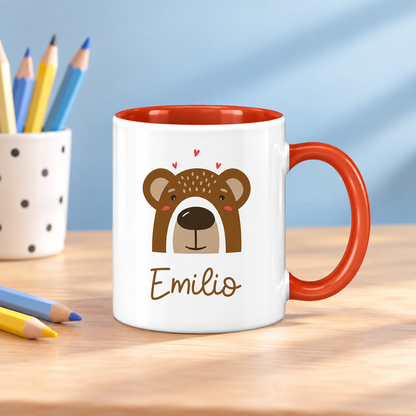 Keramik Tasse mit Name | Bär