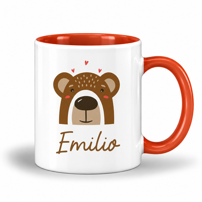 Keramik Tasse mit Name | Bär