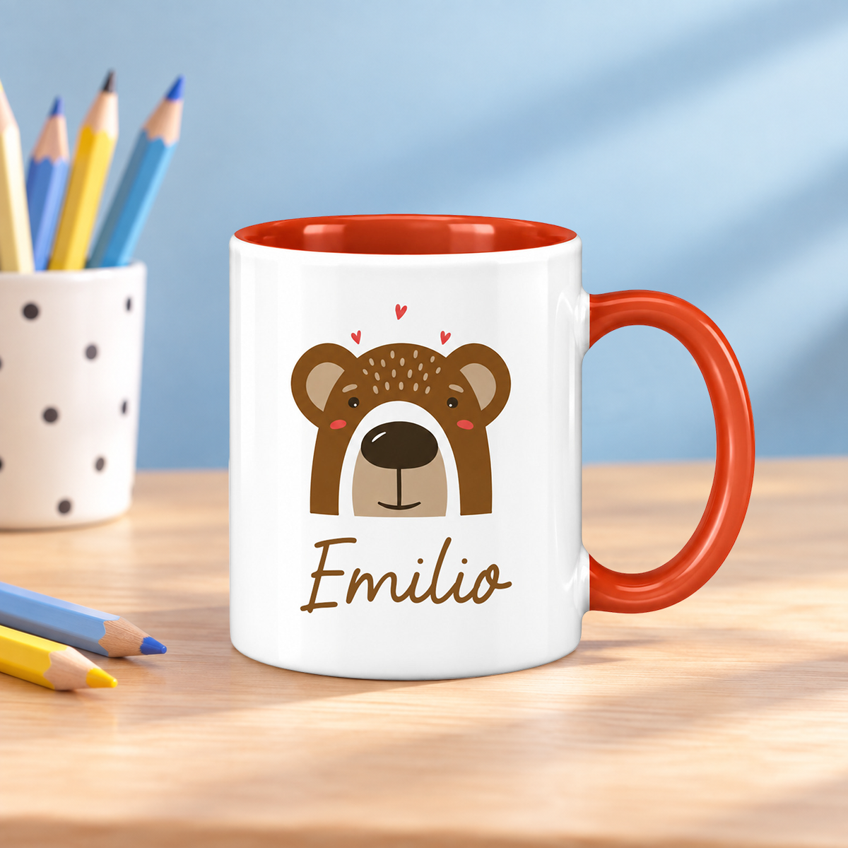Keramik Tasse mit Name | Bär