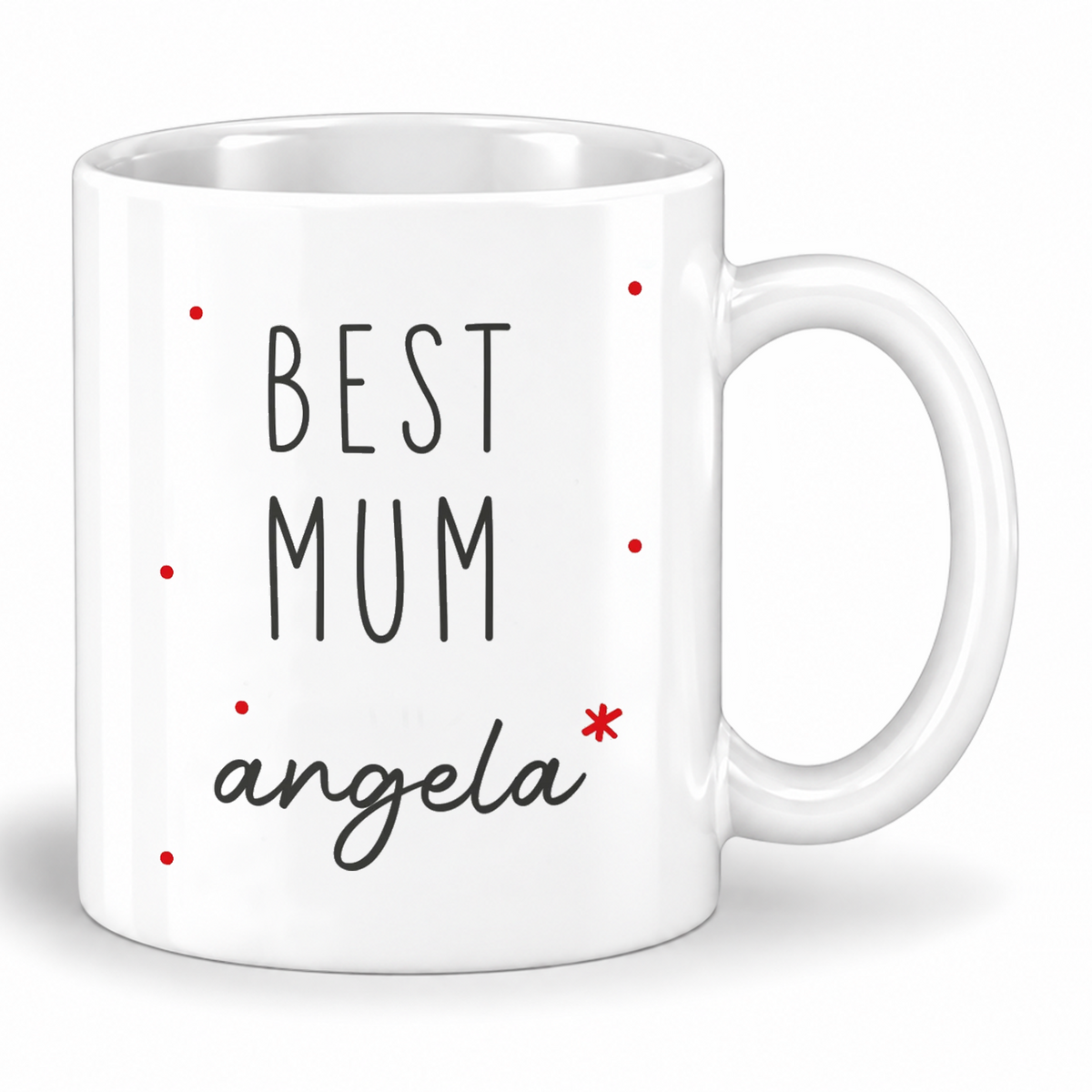 Keramik Tasse mit Name | Best (Bonus) Mum