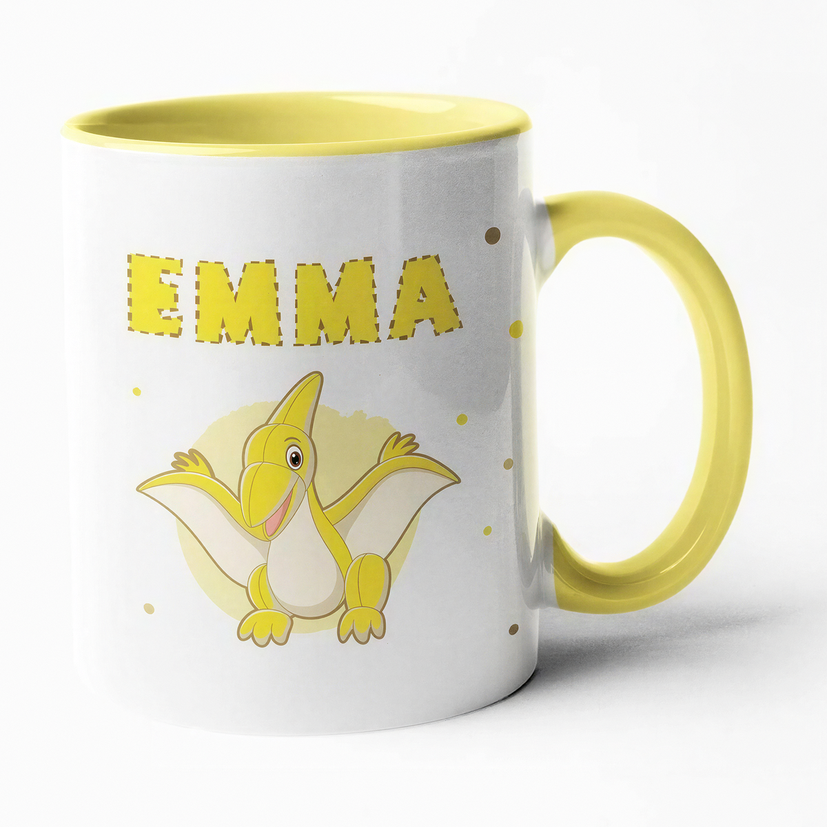 Keramik Tasse mit Namen | Dino 5 | Pteranodon